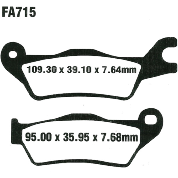 Brake pads sint hh ebc FA715HH