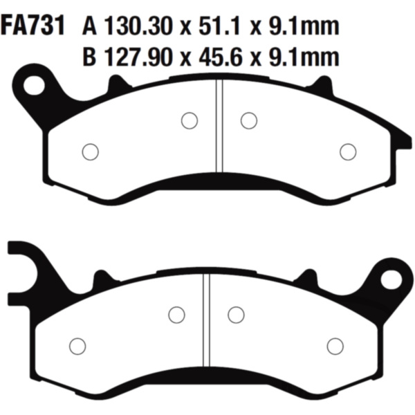 Brake pads standard ebc FA731TT