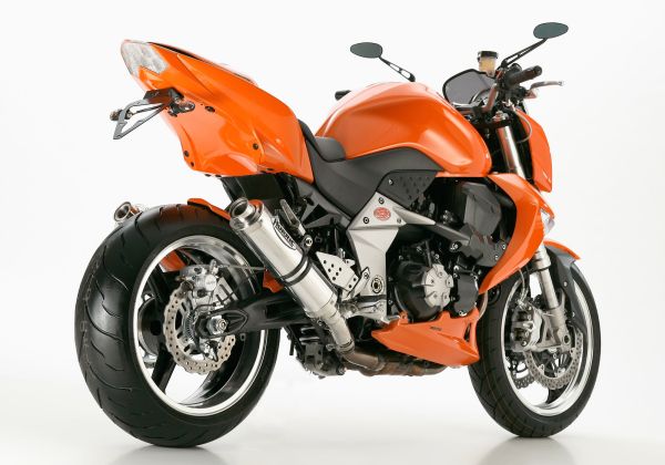 Supersport Slip on Ersatzdämpfer - silber Auspuff für: KAWASAKI Z1000 ZRT00B