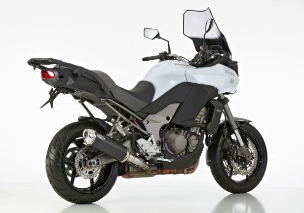 DSX-5 Slip on Ersatzdämpfer - schwarz Auspuff für: KAWASAKI Versys 1000 LZT00B, Versys 1000 LZT00A