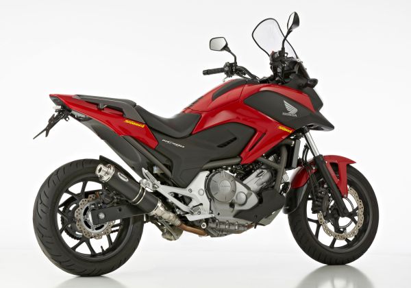 Supersport Slip on Ersatzdämpfer - schwarz Auspuff für: HONDA NC700X RC63, Integra 700 RC62