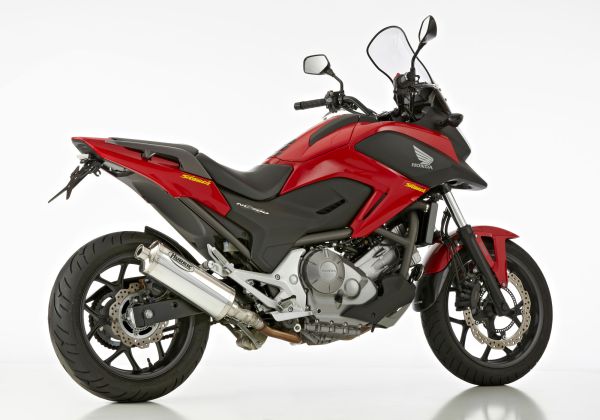 Rac 1 Slip on Ersatzdämpfer - silber Auspuff für: HONDA NC700X RC63, Integra 750 RC71