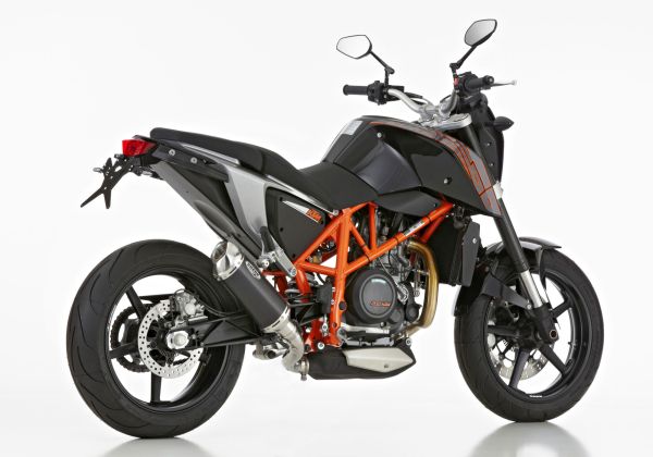 DSX-5 Slip on Ersatzdämpfer Super Short - schwarz Auspuff für: KTM 690 Duke KTM 690 Duke, 690 Duke R KTM 690 Duke