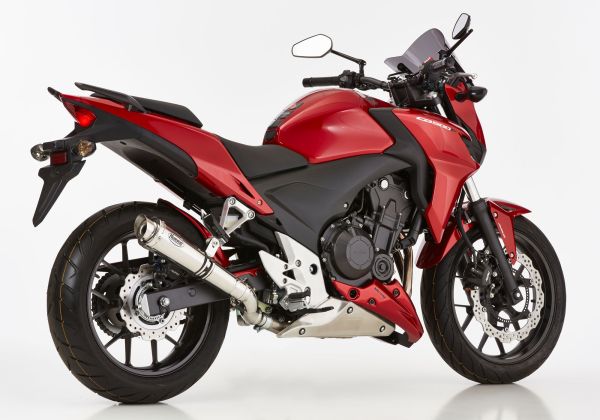 SP Slip on Ersatzdämpfer - silber Auspuff für: HONDA CB500X PC64, CBR500R PC62