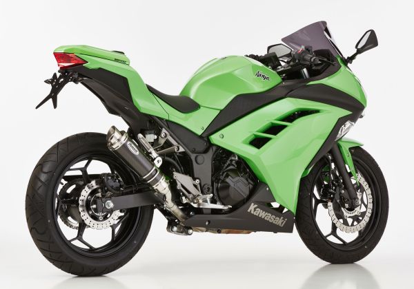 SP Slip on Ersatzdämpfer Super Short Auspuff für: KAWASAKI Ninja 300 EX300A, Z300 ER300A