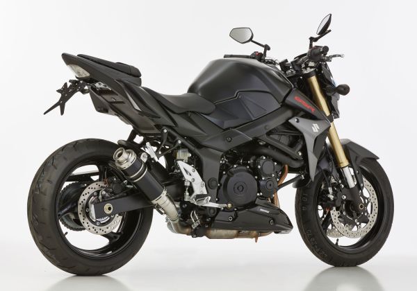 Supersport Slip on Ersatzdämpfer Super Short - schwarz Auspuff für: SUZUKI GSR 750 C5