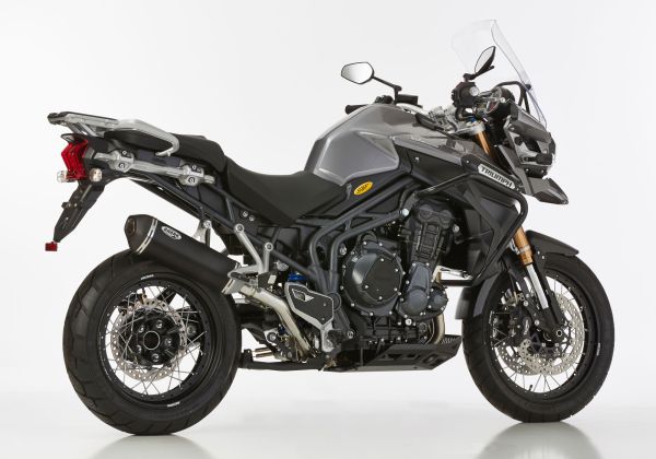 DSX-10 slip on exhaust - matt black for: TRIUMPH Tiger 1200 Explorer V13VG, Tiger 1200 Explorer XC V13VG