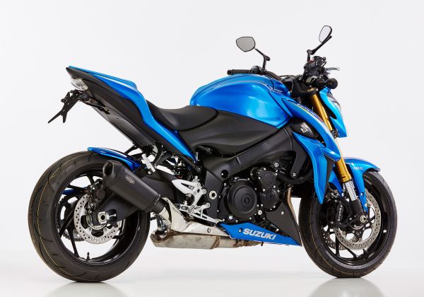 DSX-10 slip on exhaust super short - matt black for: SUZUKI GSX-S 1000F WVDG, GSX-S 1000 WVDG