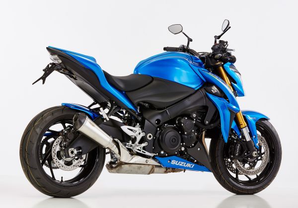 DSX-7 Slip on Ersatzdämpfer Super Short - silber Auspuff für: SUZUKI GSX-S 1000 WVDG, GSX-S 1000F WVDG