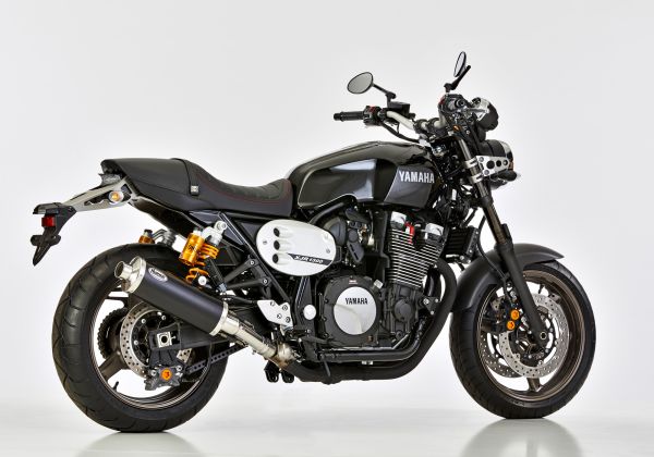 Rac 1 Slip on Ersatzdämpfer - schwarz Auspuff für: YAMAHA XJR1300 RP19