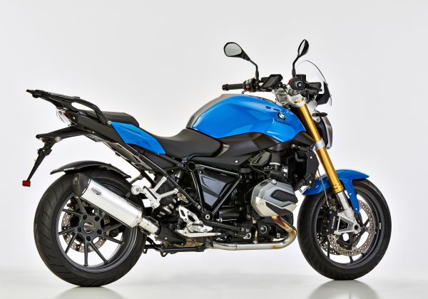 DSX-5 slip on exhaust - silver for: BMW R 1200 R 1R12, R 1200 RS 1R12