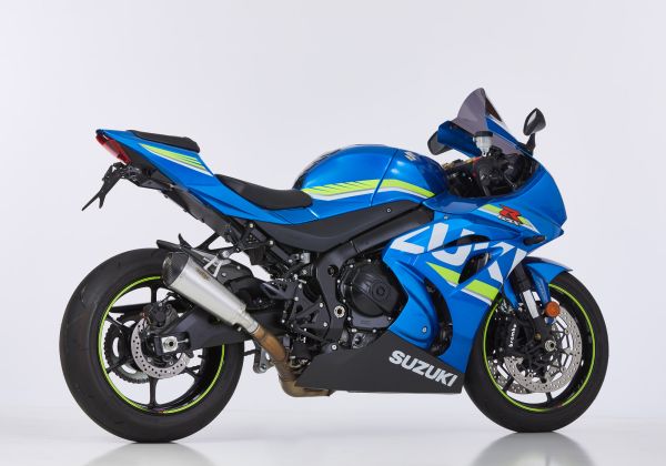 DSX-7 slip on exhaust super short - silver for: SUZUKI GSX-R 1000 WDM0, GSX-R 1000 R WDM0