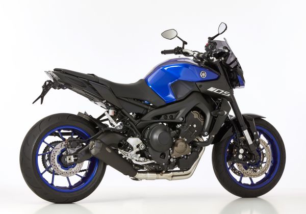 DSX-7 Komplettanlage - schwarz-matt Auspuff für: YAMAHA MT-09 Sport Tracker RN29, MT-09 Street Rallye RN29