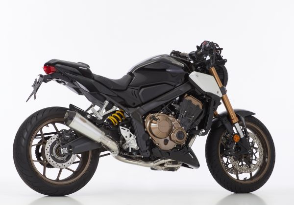 DSX-7 Komplettanlage Super Short - silber Auspuff für: HONDA CBR650R RH01, CB650R RH02