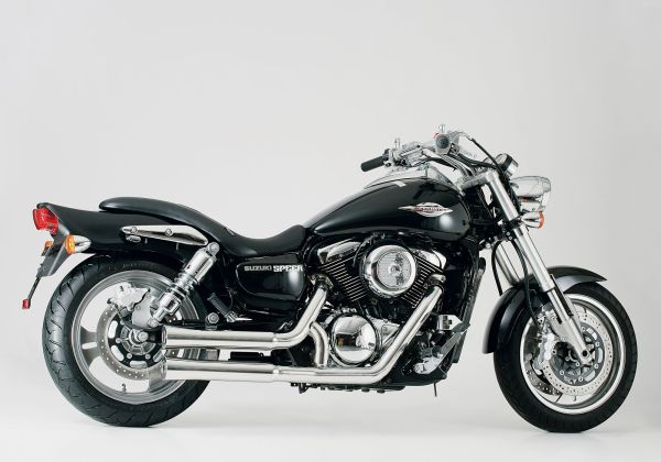 Double Groove Komplettanlage - silber Auspuff für: SUZUKI M 1600 Intruder VNT60B, VZ 1600 Marauder VNT60B KAWASAKI VN 1600 Mean-Strea passend für Kawasaki VN Mean Streak 1500 VNT50PPA 2003, 72 PS, 53 kw