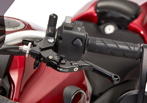 Brake lever adjustable, foldable - black for: SUZUKI GSX 1300 R Hayabusa WVCK