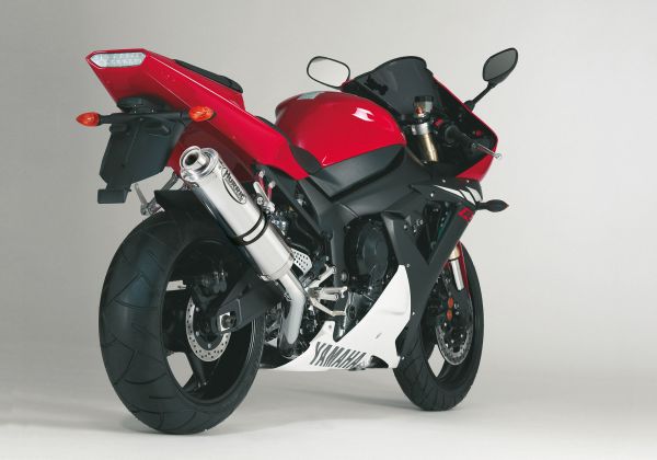 Supersport slip on exhaust - silver for: YAMAHA YZF-R1 RN09