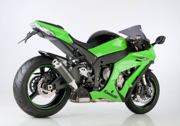 Supersport slip on exhaust super short for: KAWASAKI ZX-10R ZXT00J