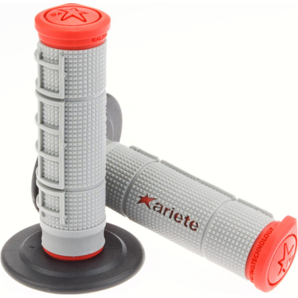 Handlebar set grip Mx Trinity 125mm/grey-red-black