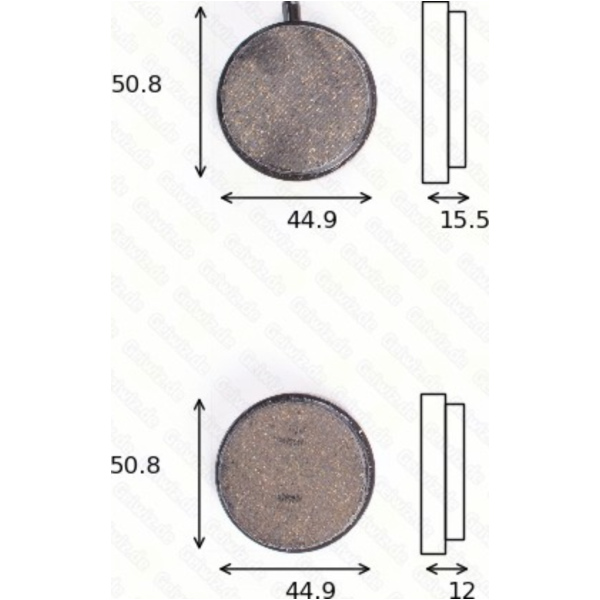 Bremsklötze Scheibenbremsbeläge MCB 014 mit ABE