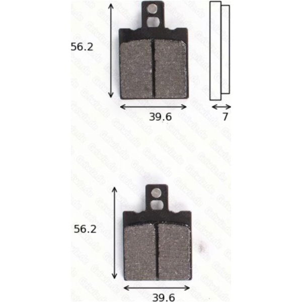 Bremsklötze Scheibenbremsbeläge MCB 075 RQ