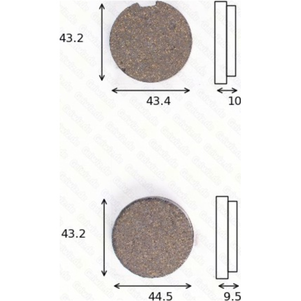 Bremsklötze Scheibenbremsbeläge MCB 091 mit ABE