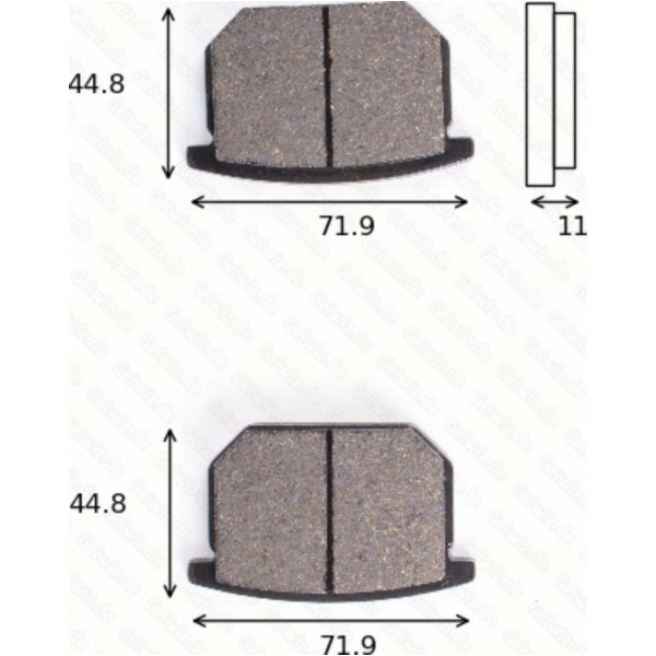 Bremsklötze Scheibenbremsbeläge MCB 501 mit ABE