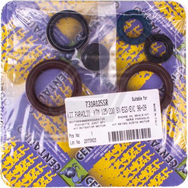 engine oil seal set, for: KTM EGS/EXC/SX 125/200 125 / 731A125SR fitting for KTM SX  125  2008, 39 PS, 29 kw