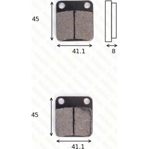 disk brake pads MCB 510 SI ABE approved