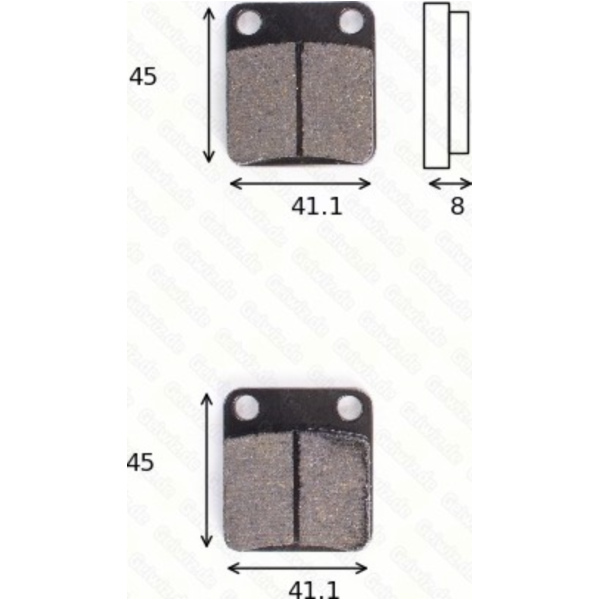 disk brake pads MCB 510 ABE approved fitting for Daelim Otello EditionSL125EU S1 125 SA7BL 2015, 11,5 PS, 8,5 kw