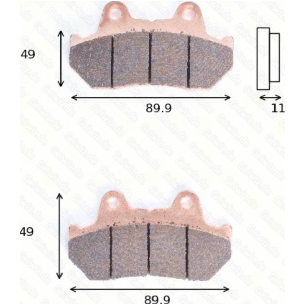 Bremsklötze Scheibenbremsbeläge MCB 512 SH mit ABE