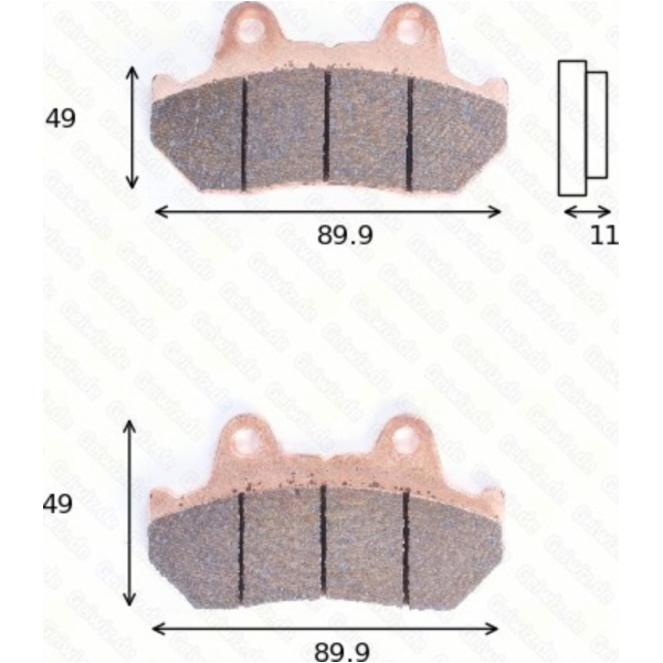 disk brake pads MCB 512 ABE approved