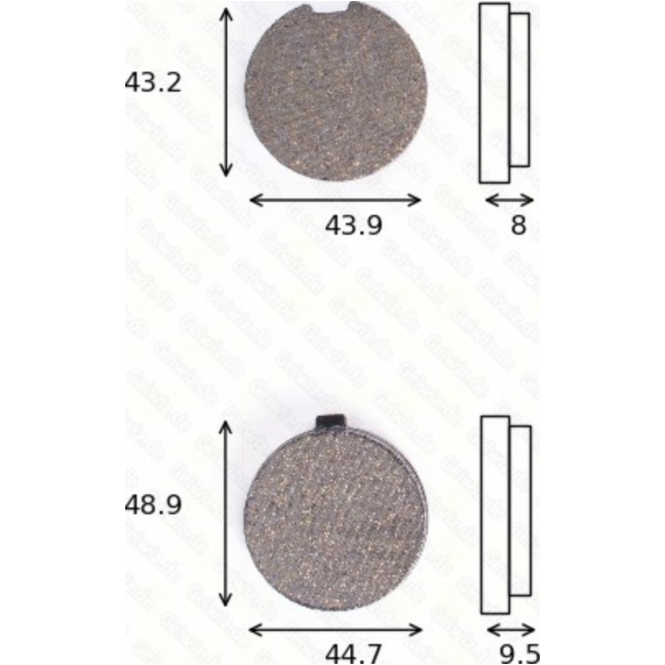 disk brake pads MCB 513 ABE approved