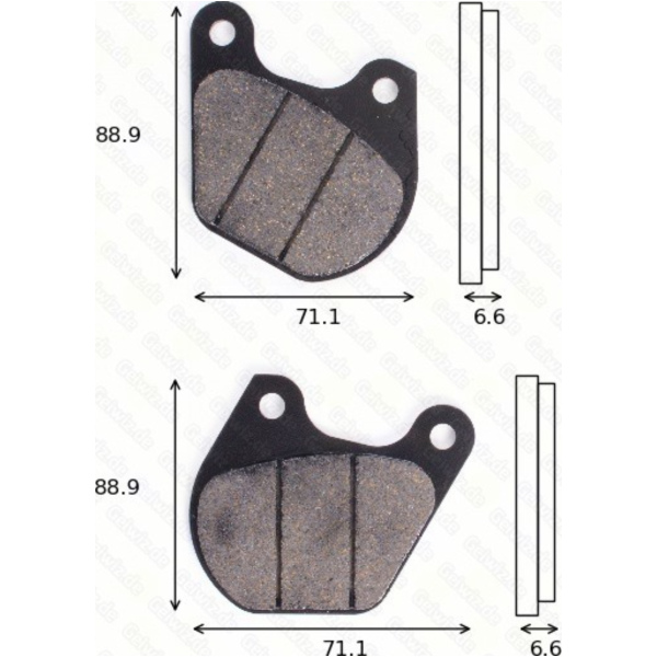 disk brake pads MCB 518 ABE approved