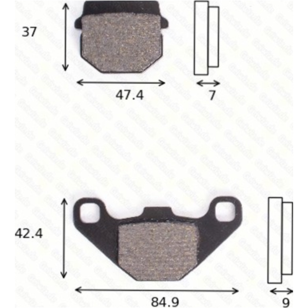 Bremsklötze Scheibenbremsbeläge MCB 519 SI mit ABE