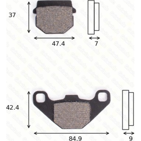 disk brake pads MCB 519 ABE approved fitting for Peugeot Speedake  50 FE053-DE 2000, 