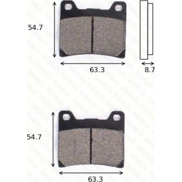 Bremsklötze Scheibenbremsbeläge MCB 530 SH mit ABE