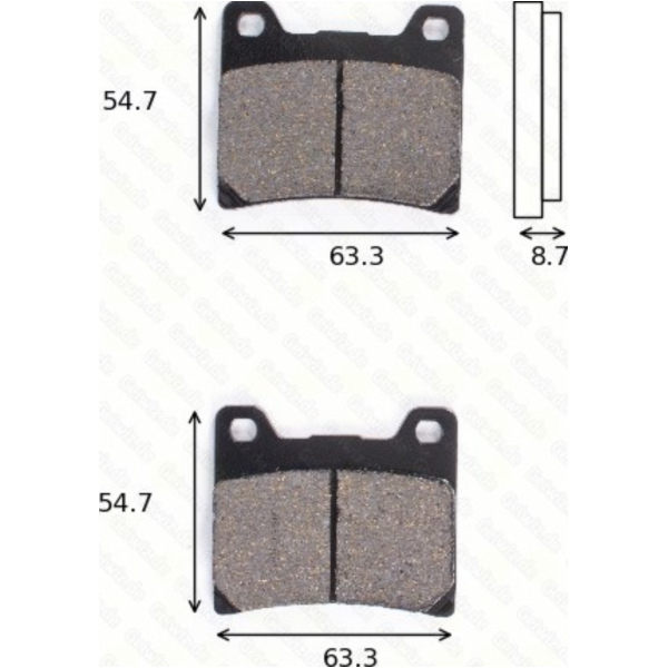 disk brake pads MCB 530 SV ABE approved