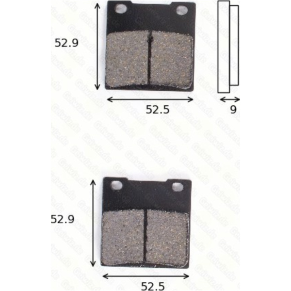 disk brake pads MCB 531 ABE approved