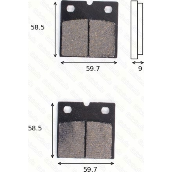 Bremsklötze Scheibenbremsbeläge MCB 533 mit ABE