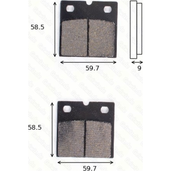 disk brake pads MCB 533 SV ABE approved