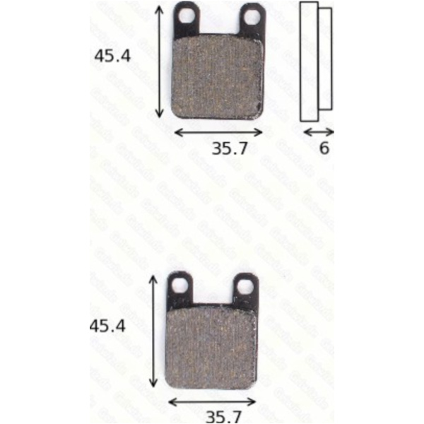 Bremsklötze Scheibenbremsbeläge MCB 535 SR ohne ABE passend für Derbi GP1 Open 50 PR1B1A 2011, 4,5 PS, 3,3 kw