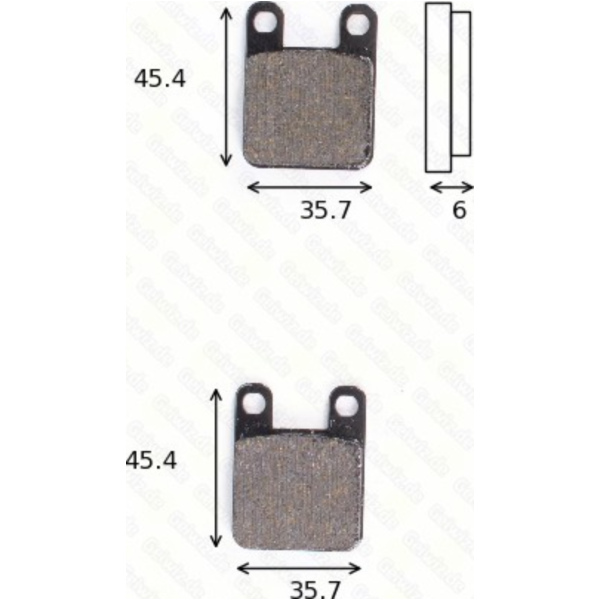 Bremsklötze Scheibenbremsbeläge MCB 535 mit ABE passend für Derbi Senda R 50 SENDA H 1997, 