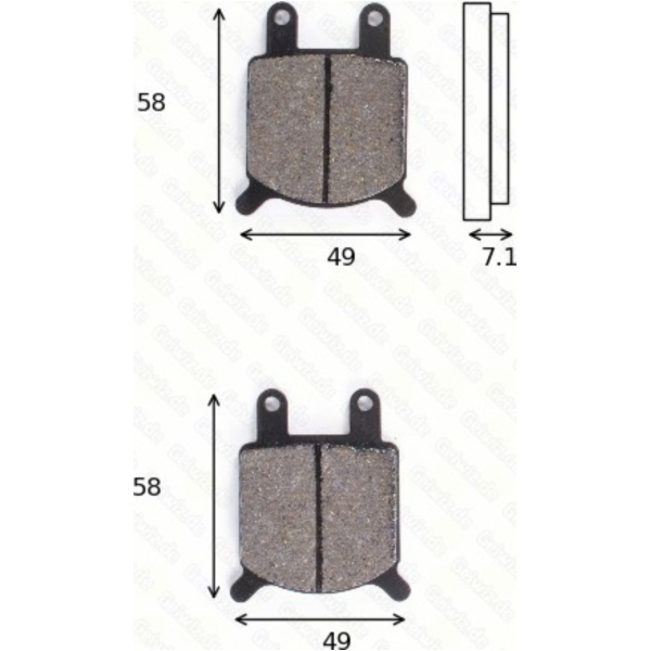 disk brake pads MCB 536 ABE approved