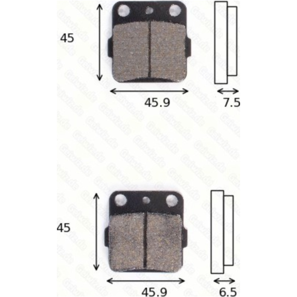 disk brake pads MCB 538 SI ABE approved