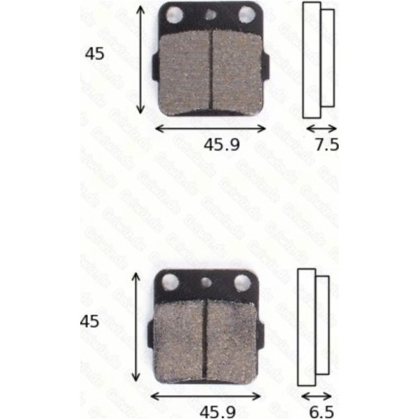 disk brake pads MCB 538 ABE approved