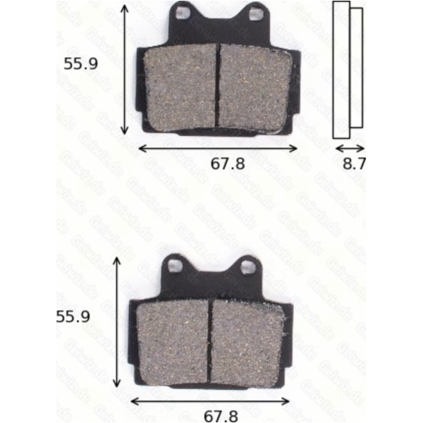 Bremsklötze Scheibenbremsbeläge MCB 541 mit ABE