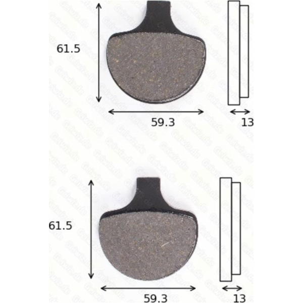 disk brake pads MCB 548 ABE approved