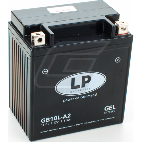 YB10L-A2 / GB10L-A2 12V/11AH DIN51112 GEL battery 136x91x146mm fitting for Suzuki GSX Katana 400 GS40XF 1981, 42 PS, 31 kw