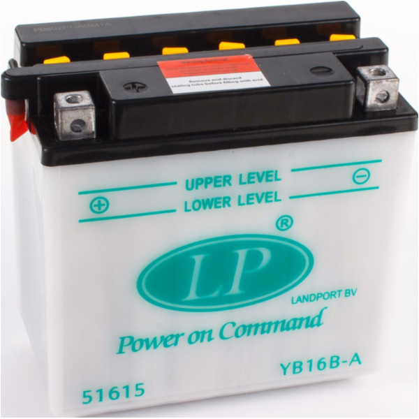 YB16B-A 12V/16AH DIN51615 Dry-battery 160x90x158mm